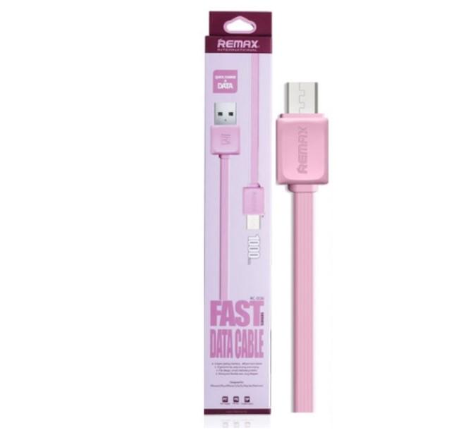 Кабель Remax Fast Data RC-008 Micro-USB 2,1A 1 м Розовый (5571)