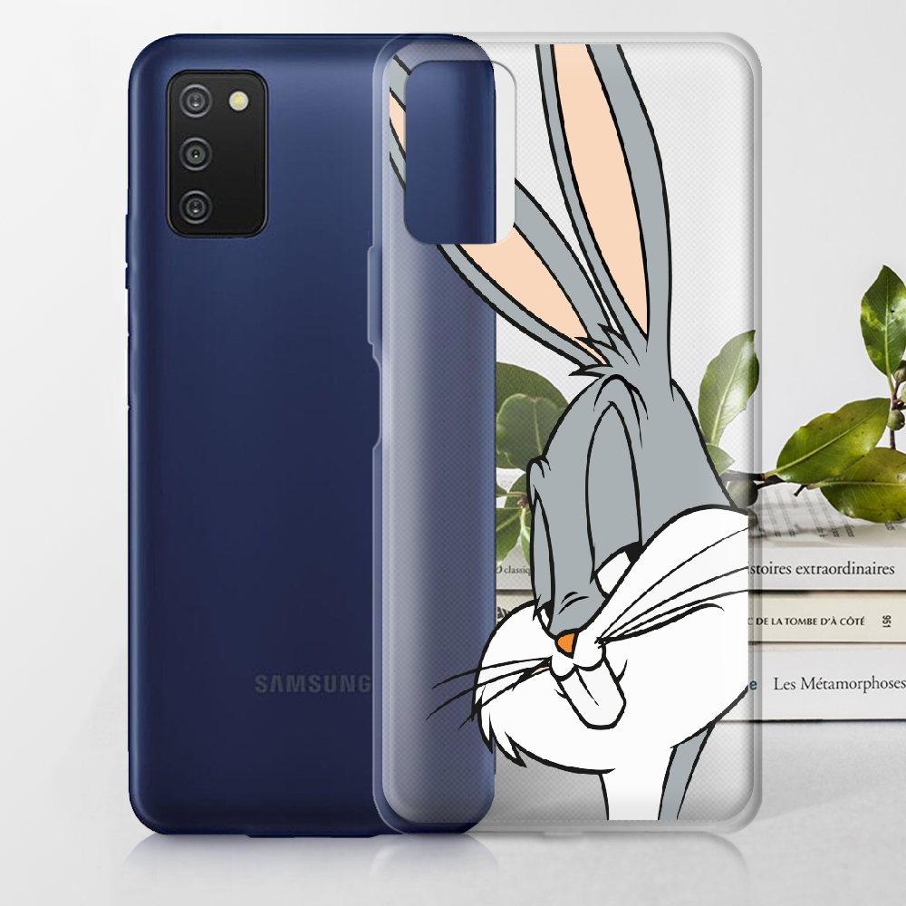 Чехол BoxFace Samsung Galaxy A03s (A037) Lucky Rabbit Прозрачный силикон (43255-bk81-43255) - фото 2