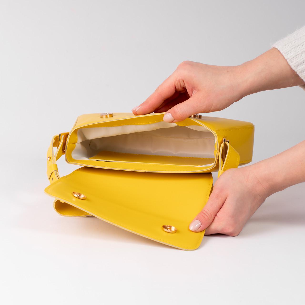 Сумка женская багет XENIA № 26-24 Желтый - фото 2 Сумка женская багет XENIA № 26-24 Желтый - фото 2