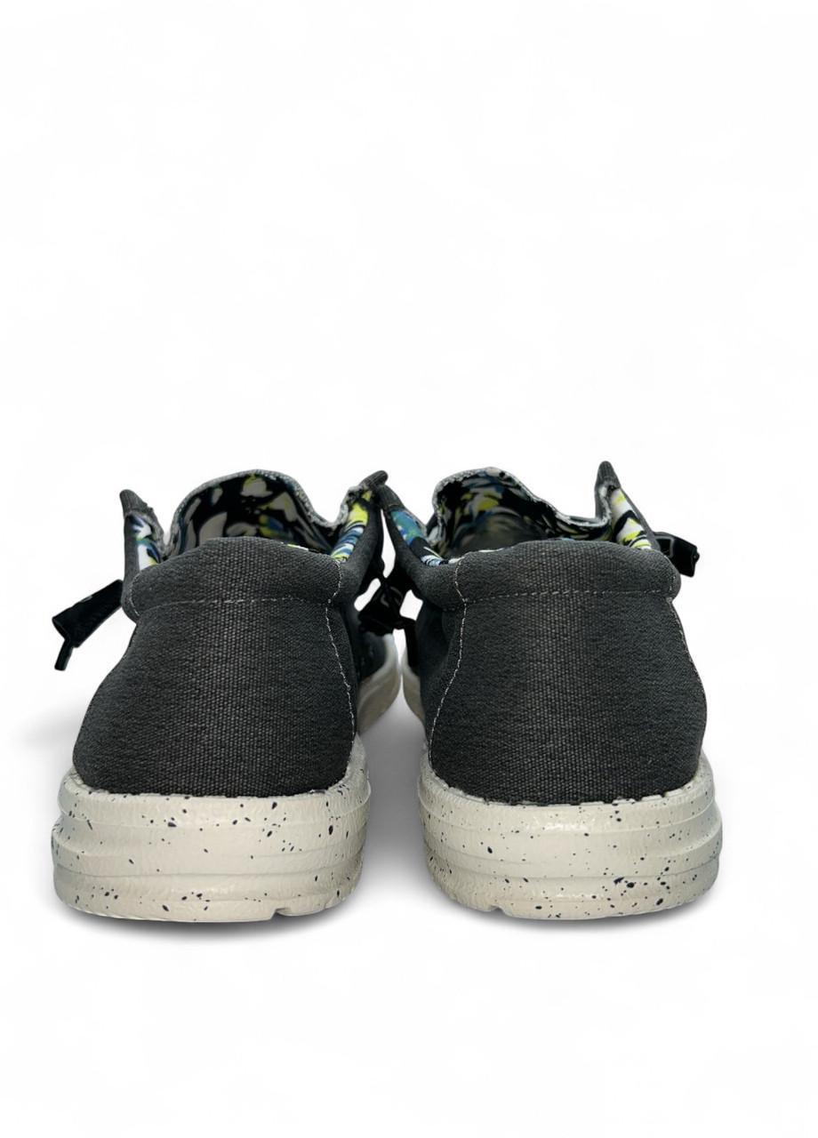 Мокасины мужские Hey Dude Wally Stretch р. 41 Черный 26,7 см (2775695404) - фото 4