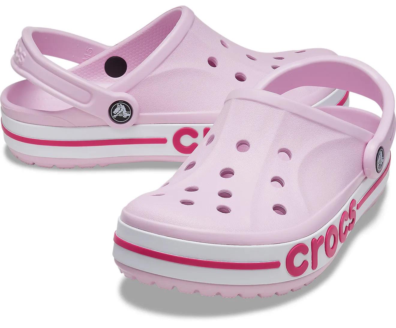 Сабо Crocs Bayaband Clog M6W8 р. 38 24,5 см Ballerina Pink/Candy Pink (205089-W)