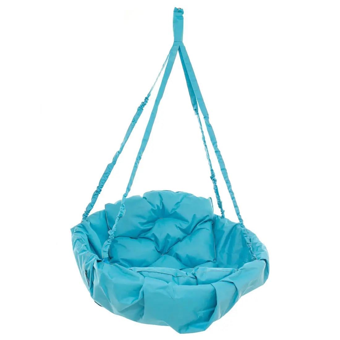 Крісло-гамак підвісне комфорт і легкість до 100 кг 80х80 см Блакитний (А675)