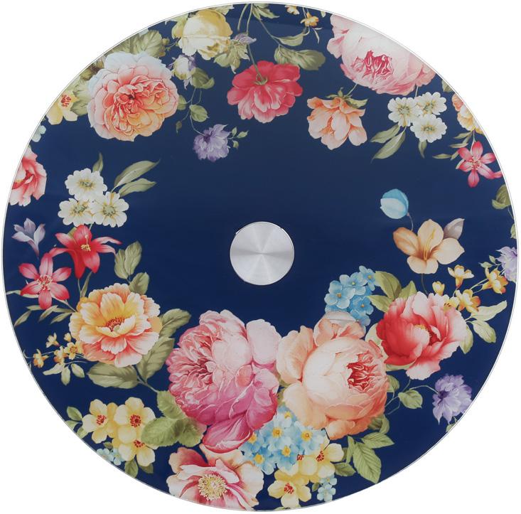 Блюдо сервировочное Liadane Розовый Сад вращающееся Ø 30 см стеклянное на ноге (BD-594-243) - фото 2 Блюдо сервировочное Liadane Розовый Сад вращающееся Ø 30 см стеклянное на ноге (BD-594-243) - фото 2