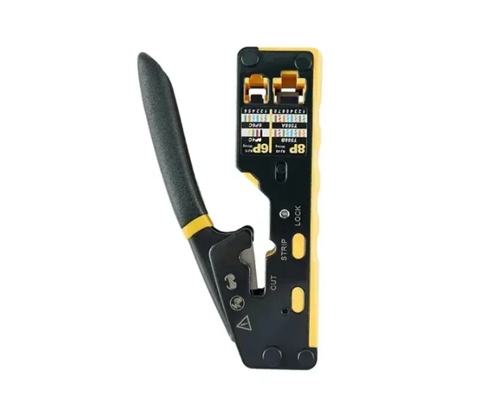 Обжимной инструмент RJ45 EZ AM-6088 позволяет обжимать CAT8/CAT7/CAT6A/CAT6 CAT5 CAT5e