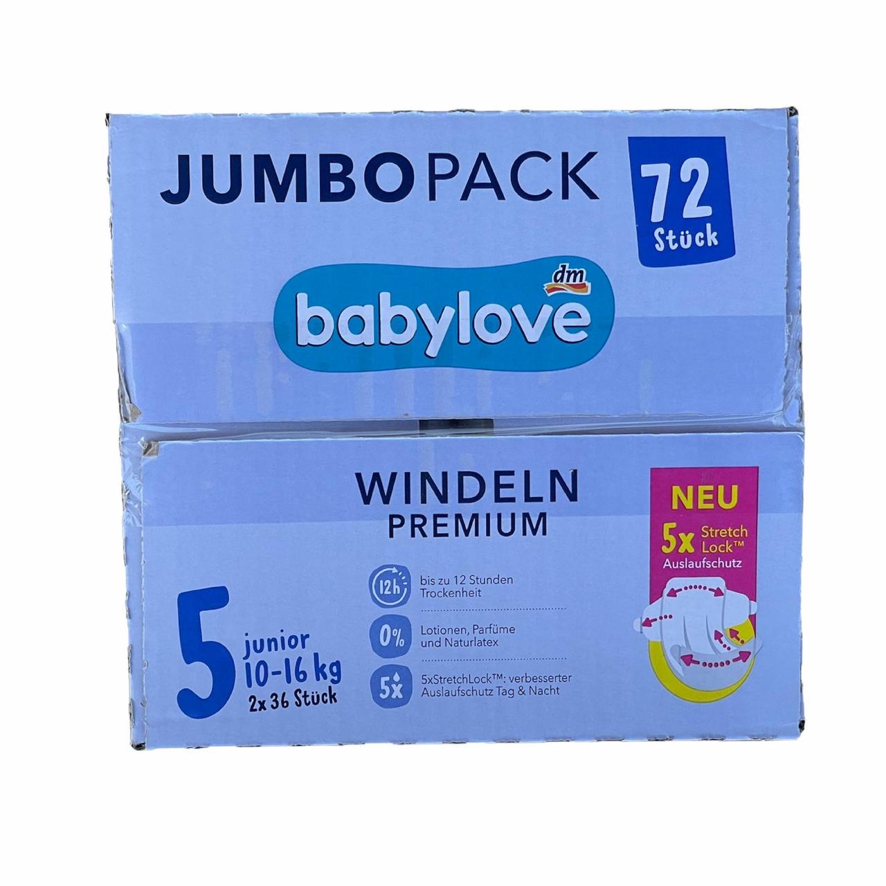 Підгузники Babylove Premium Jumbo Pack 5 Junior 10-16 кг 72 шт. - фото 2