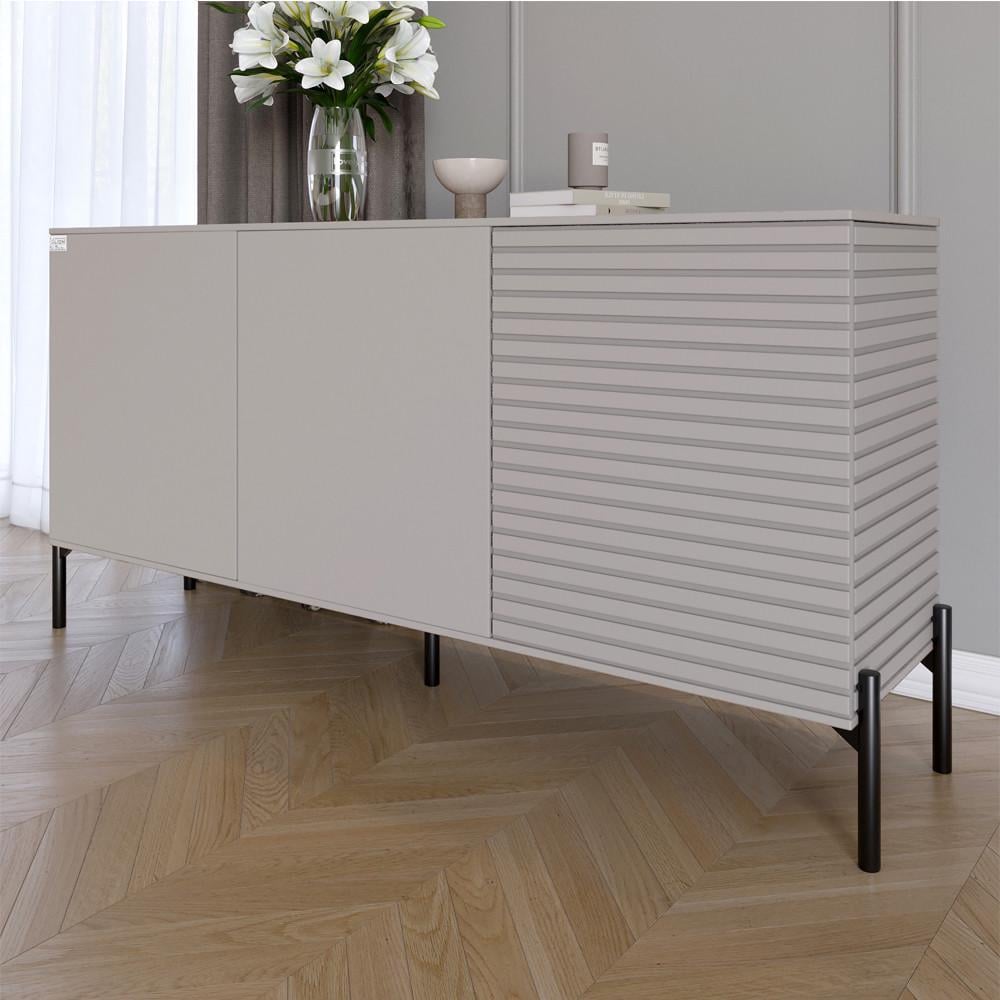 Комод закрытый в гостиную на черных металлических ножках Lion Грей 154x38x76,5 см Кашемир/Кашемир (Lion-041813) Комод закрытый в гостиную на черных металлических ножках Lion Грей 154x38x76,5 см Кашемир/Кашемир (Lion-041813)