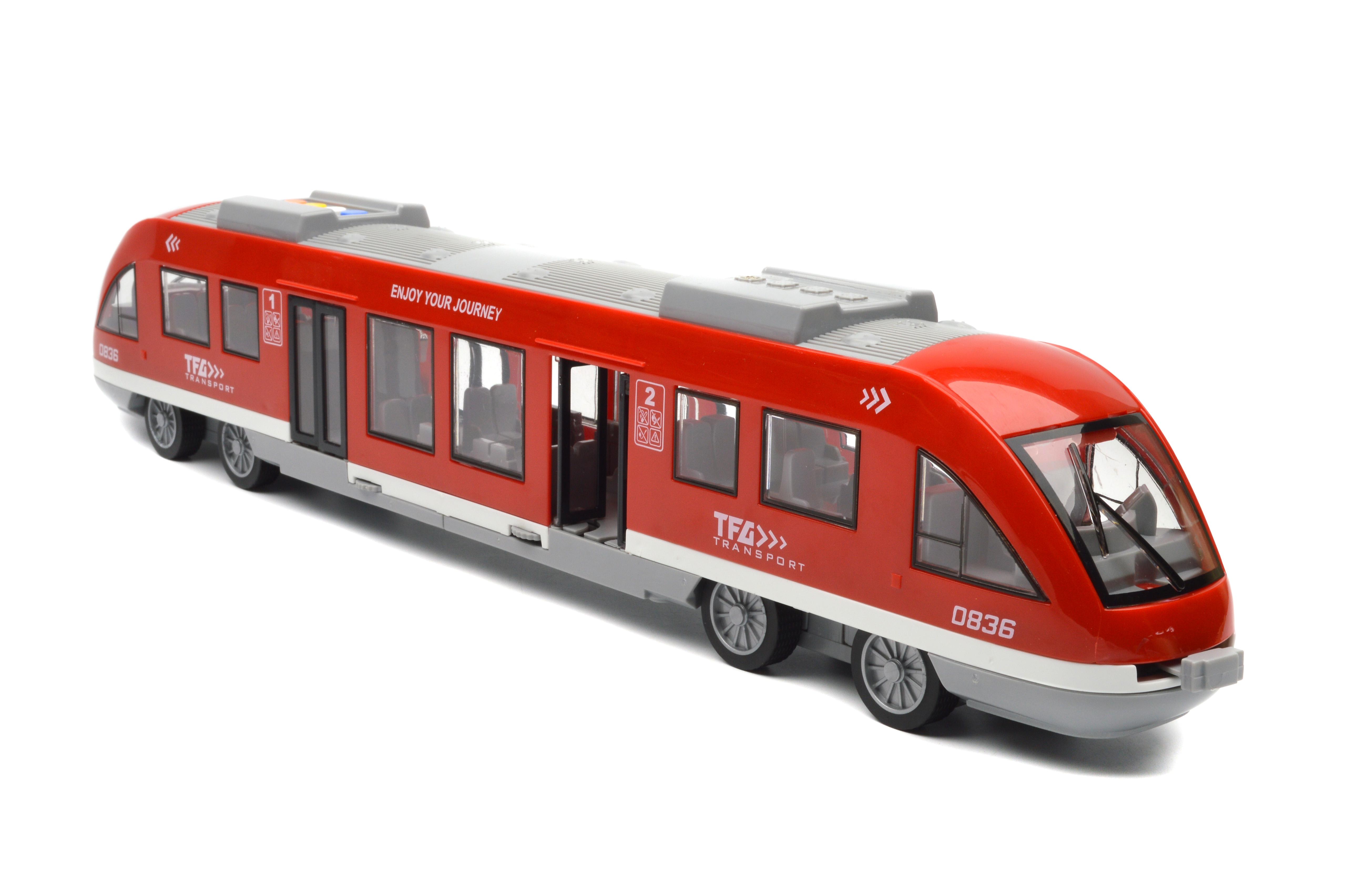 Игрушка скоростной поезд инерция/свет/звук/открывающаяся дверь (WY920B) - фото 3