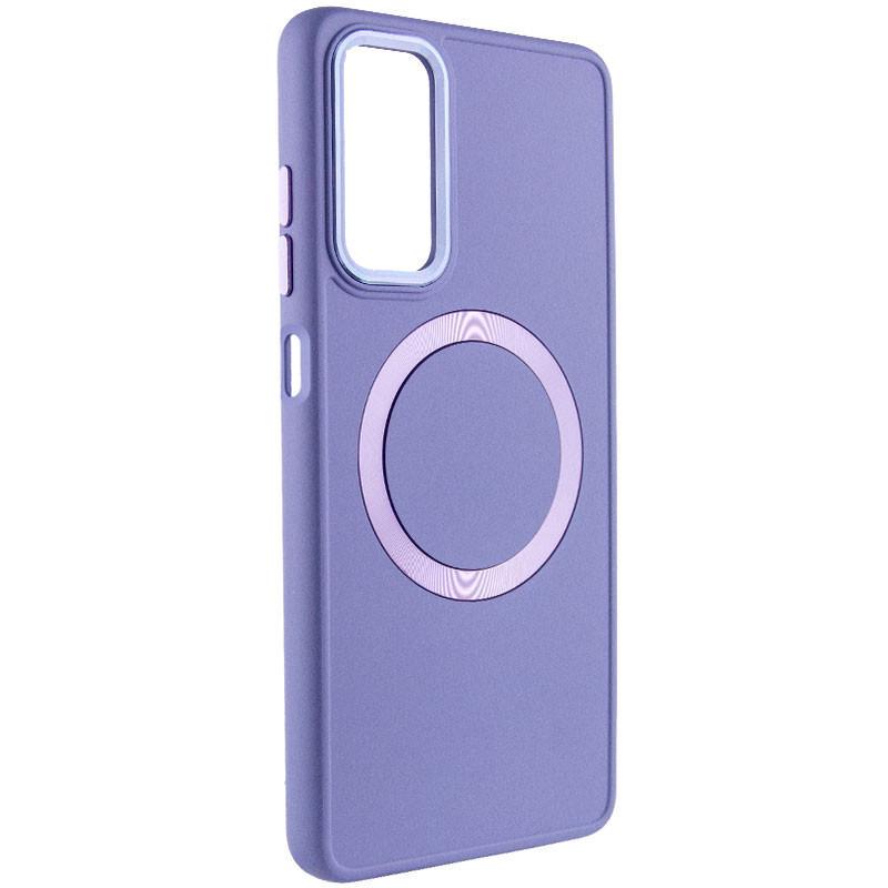 Противоударный TPU чехол Bonbon Metal Style with MagSafe для Samsung Galaxy A25 5G Сиреневый / Dasheen