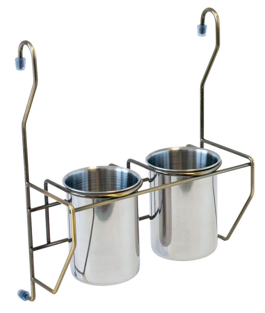 Чаша на рейлинг двойной Lemax для столовых приборов Бронзовый (MX-425 BA)