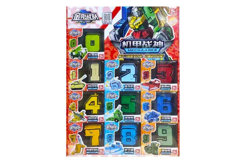 Трансформеры-цифры A-Toys Mechaares 43х34х6,5 см Разноцветный (2812)