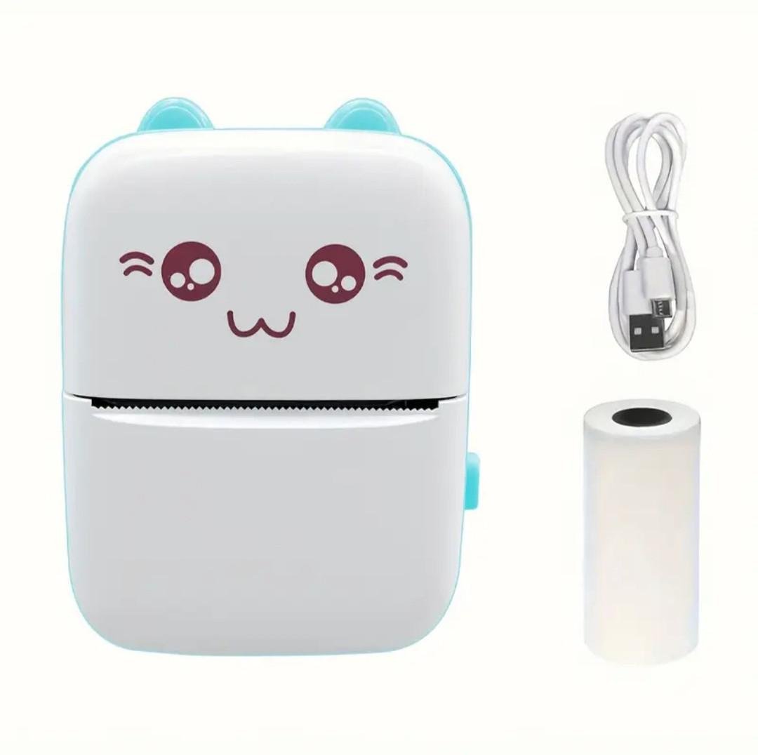 Термопринтер для етикеток і нотаток/безчорнильний кишеньковий з Bluetooth