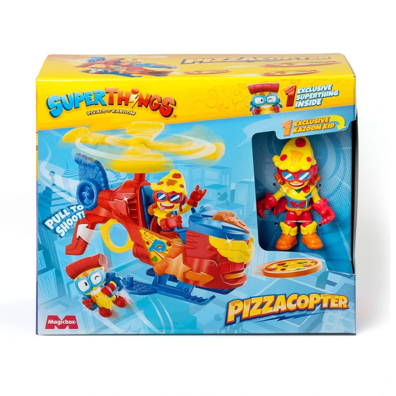 Ігровий набір Піцакоптер S SuperThings PSTSP118IN120 гелікоптер/казум кид/фігурка (19373)