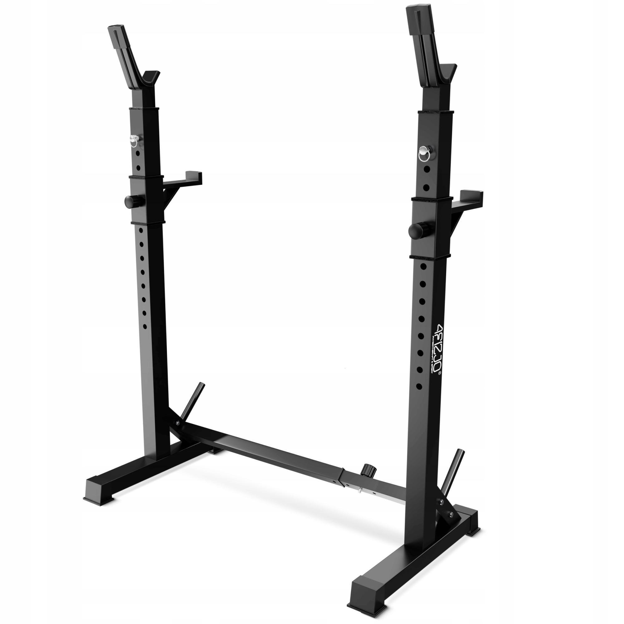 Стійки під штангу 4FIZJO Pro регульовані зі страховкою Black (P-5905973402668)