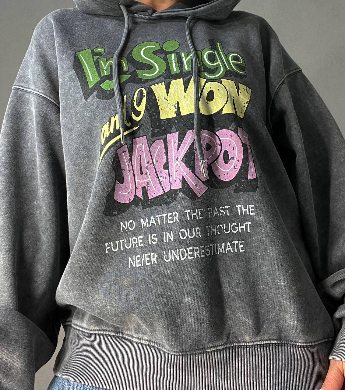 Худі жіночий A-N 25040 подовжений з капюшоном варений тай дай OS Графітовий (3434) - фото 6 Худі жіночий A-N 25040 подовжений з капюшоном варений тай дай OS Графітовий (3434) - фото 6