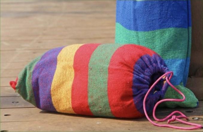 Гамак гавайский 200x80 см c перекладиной подвесной Красный (2104618619) - фото 9