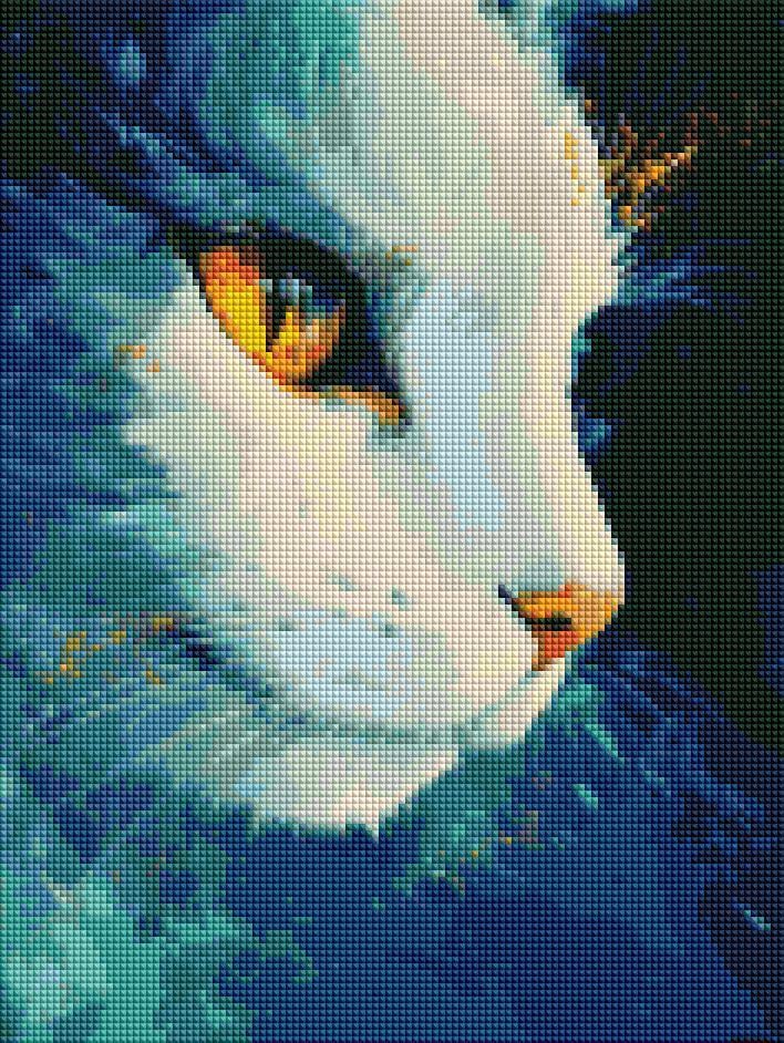 Алмазная мозаика Brushme Космическая кошка 30x40 см (DRBS1250)