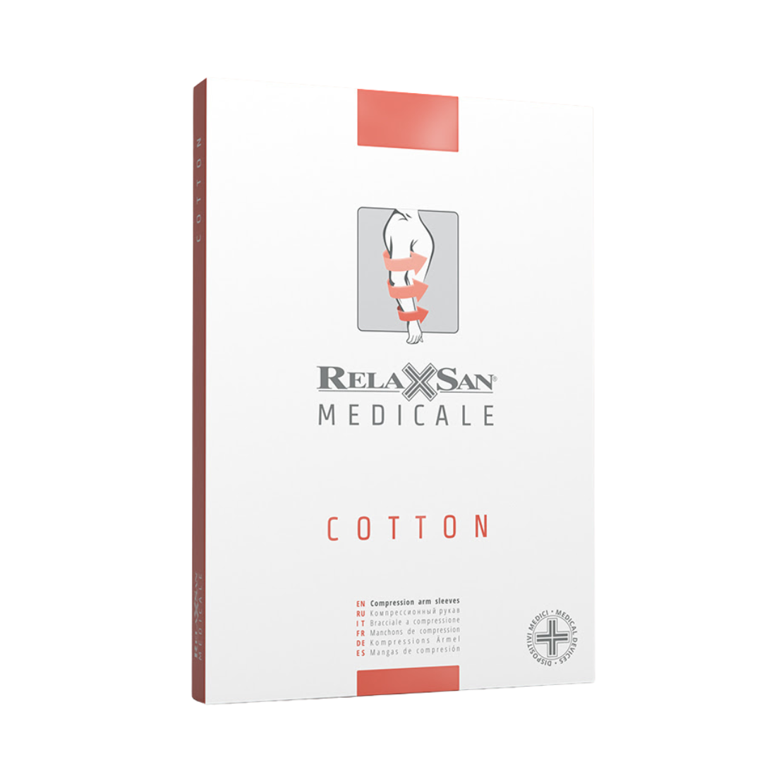 Рукав медицинский компрессионный Стоп-Слайд Комфорт Relaxsan 2 класс с хлопком/силиконовой манжетой XL Черный (M2021SIL ZH) - фото 2