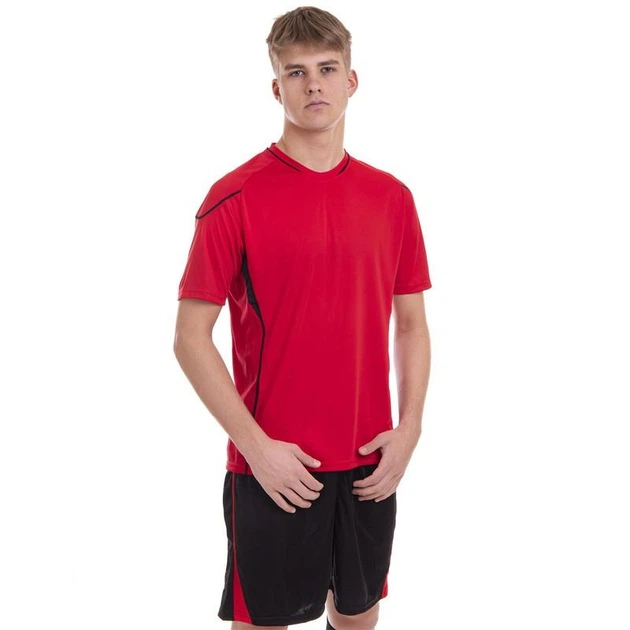 Форма футбольная комплект Lingo LD-5012 футболка и шорты 2XL Красный/Черный