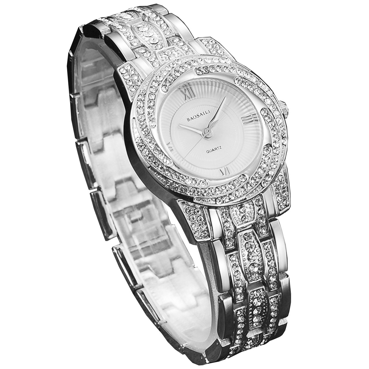 Часы женские со стразами BAOSAILI BSL1030 Silver