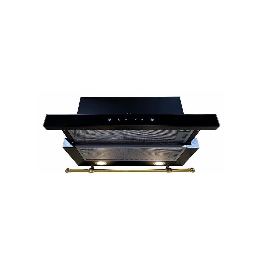 Вытяжка Luxor Beste F 60 BK 1450 m3 LED Intellect Kup Classico 6 скоростей с фильтрами защиты двигателя 2 шт. (25878899)