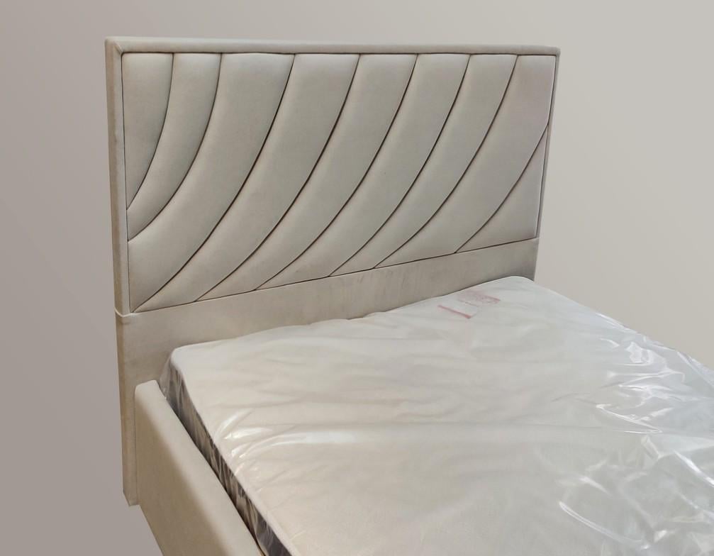Кровать Laurel Premium с дополнительной металлической цельносварной рамой экокожа 90х190 см Айвори - фото 4