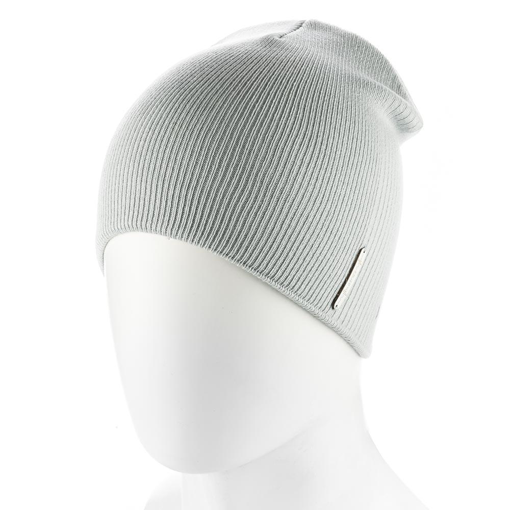 Шапка Atrics UH888 двойной тонкой вязки Светло-серый (164043)