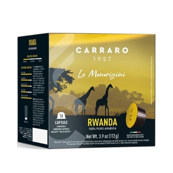 Кофе в капсулах Dolce Gusto Carraro Rwanda 16 шт. (car90018)