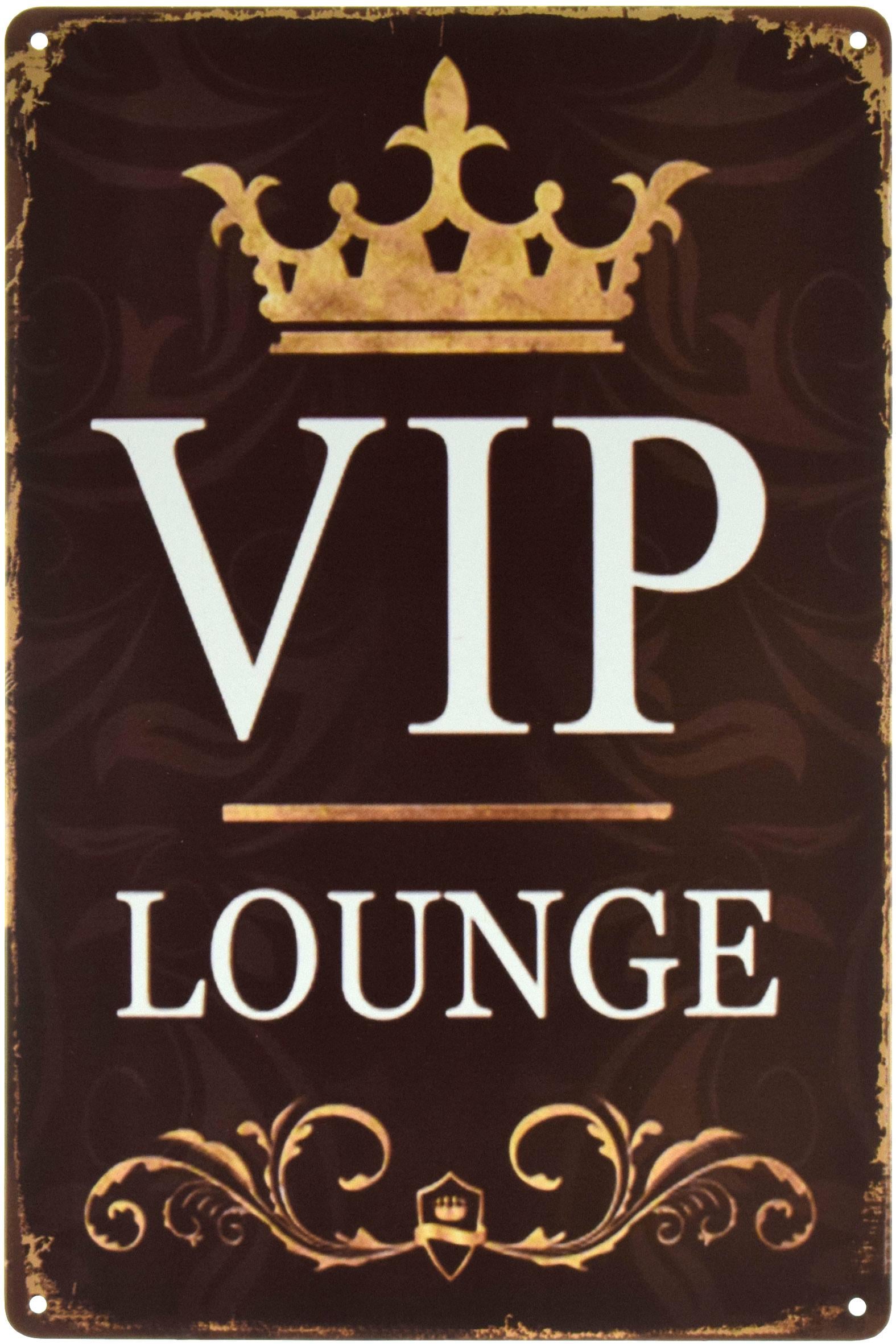 Табличка металева VIP-зал 20x30 см
