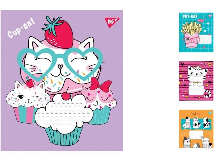 Зошити учнівські у косу лінійку 1 вересня Funny animals 12 арк. 25 шт. в уп. (MTT-150095)