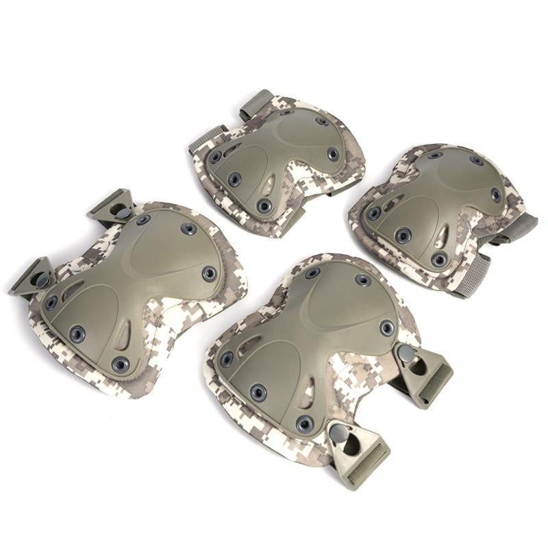 Комплект захисту F001 наколінники та налокітники піксель (27484566) - фото 1