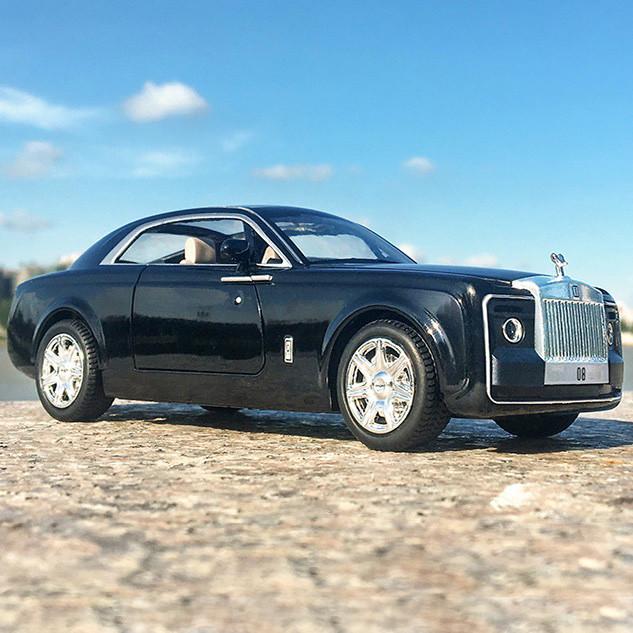 Игрушечная машинка металлическая Автопром Rolls-Royce Sweptail 1:24 Черный (28443640)