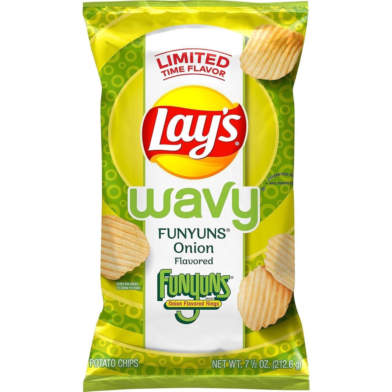 Чипси Lay's Wavy Funyuns Onion зі смаком цибулі 212,6 г (2281017870)