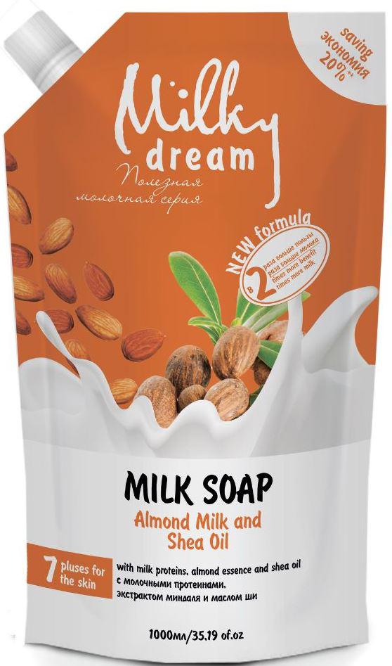 Крем-мыло жидкое Milky Dream Миндальное молоко и масло Ши дой-пак 1000 мл