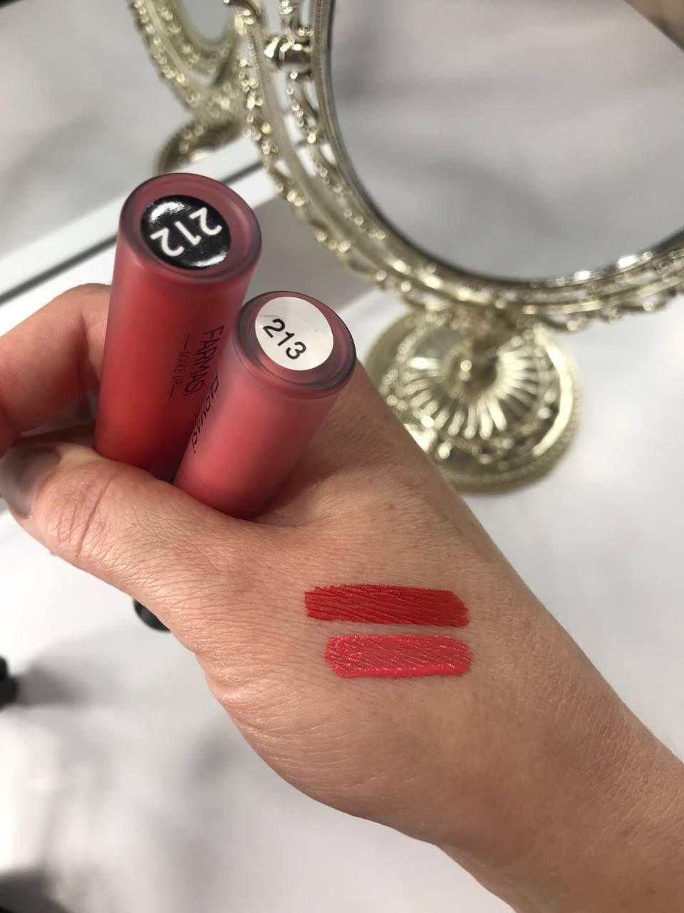 Помада рідка матова Farmasi 212 Червоне полум'я 4 мл (77627855) - фото 8