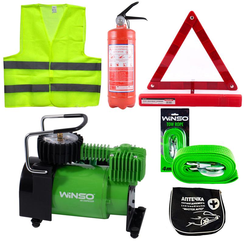 Набор автомобилиста WINSO 124000 с компрессором (na_22)