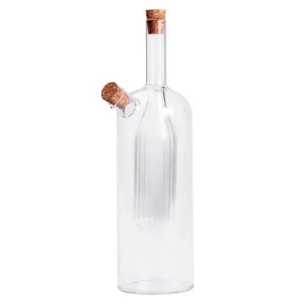 Бутылка двойная для масла и уксуса YIWU Paci из боросиликатного стекла 100 и 400 мл Прозрачный (147-107- HP-34-13) - фото 5