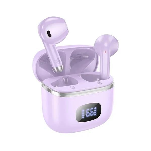 Наушники беспроводные Hoco EQ1 TWS BT 5.3 400 mAh Music Purple (6931474798510)