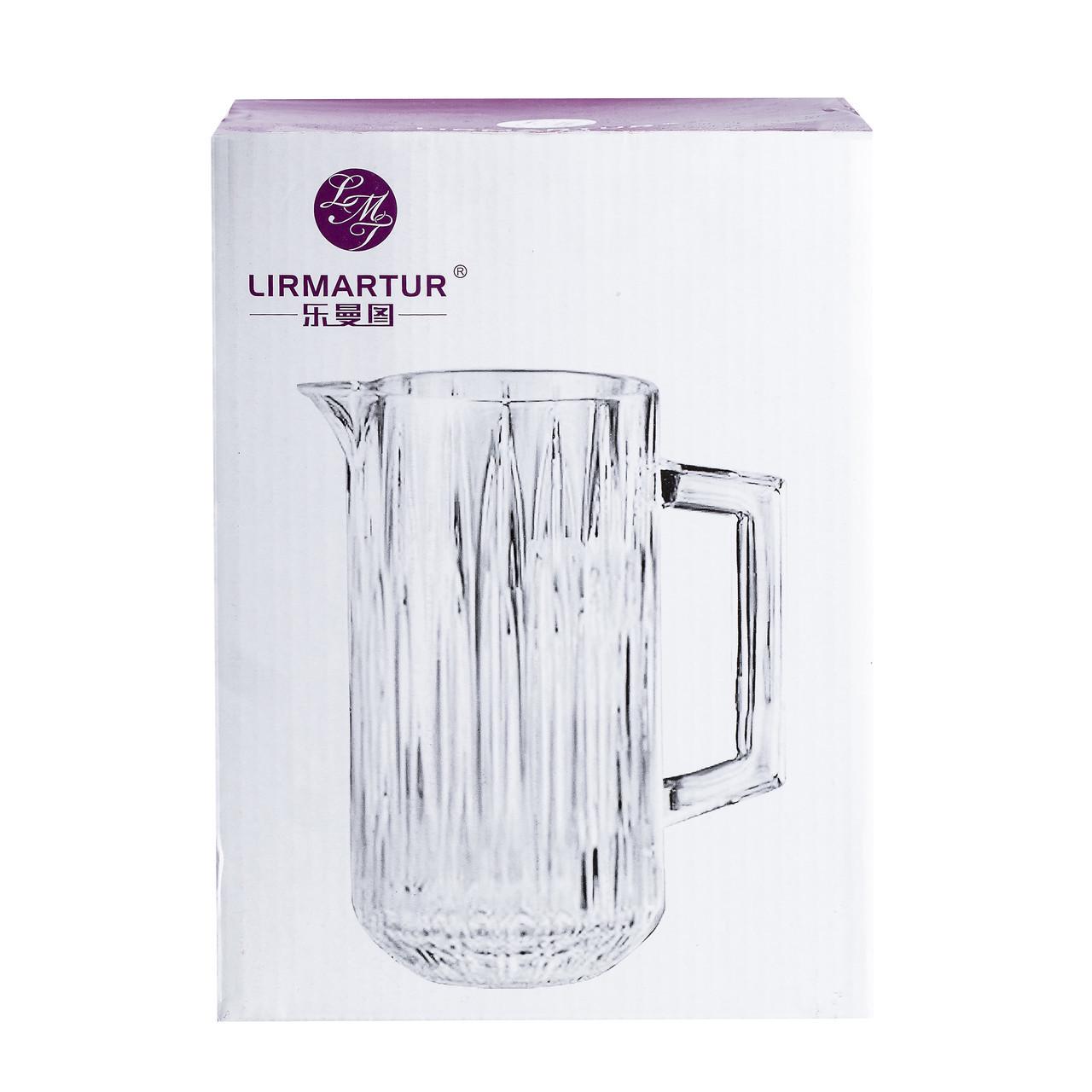 Кувшин для напитков с толстого стекла 1,2 л Янтарный - фото 4