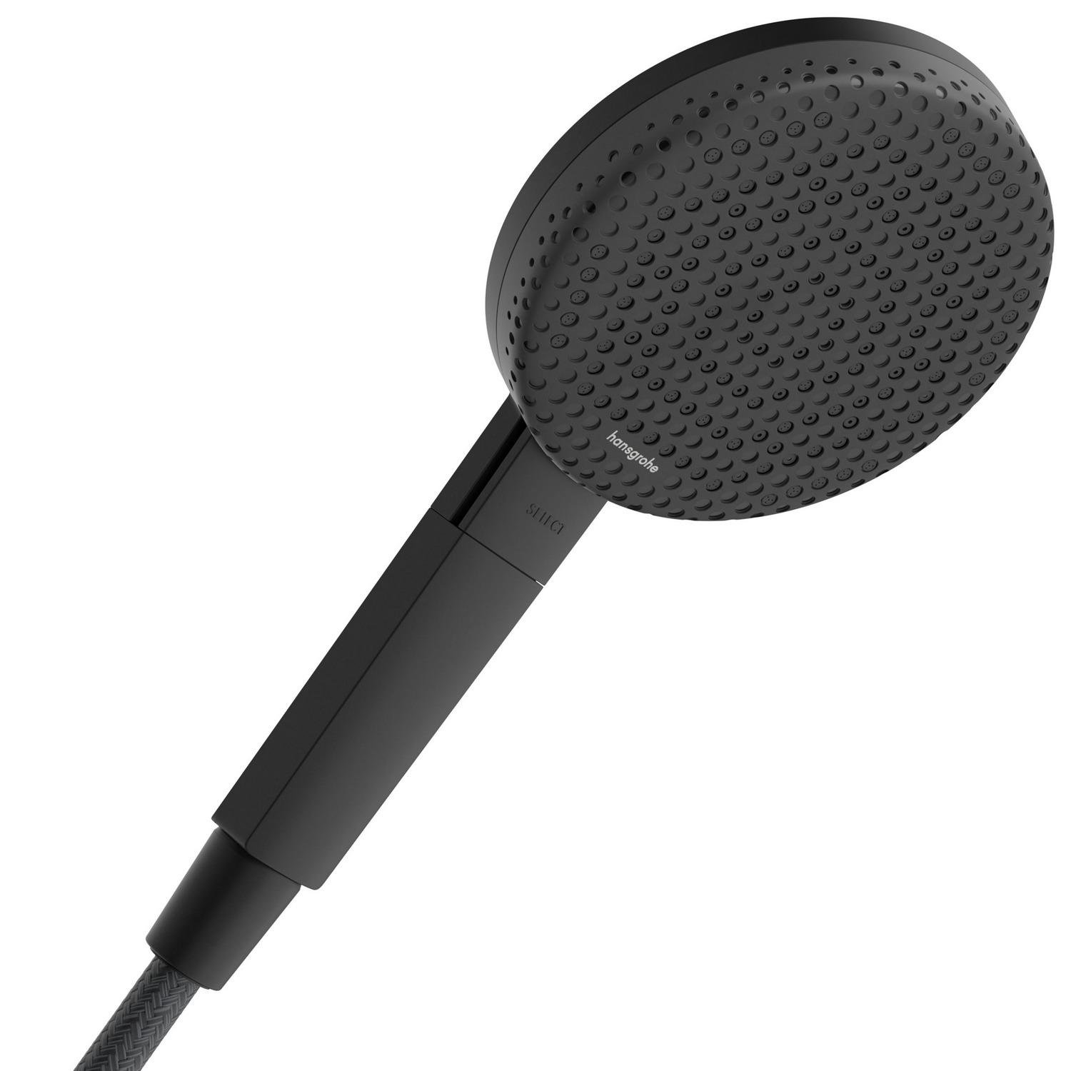 Душова лійка Hansgrohe Raindance Alive 24500670 з кнопкою 125 мм Чорний (257579)