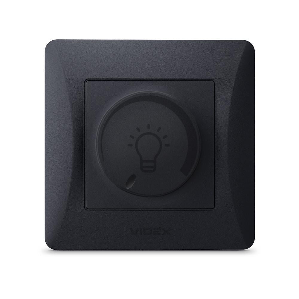Светодиодный регулятор света Videx BINERA 200 Вт Черный графит