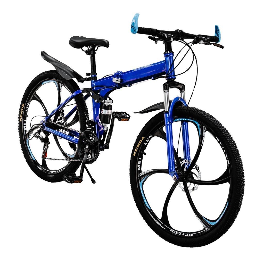 Велосипед складной Kucher "City Power" на литых дисках 26" рама 17" Синий (1501181774) - фото 2