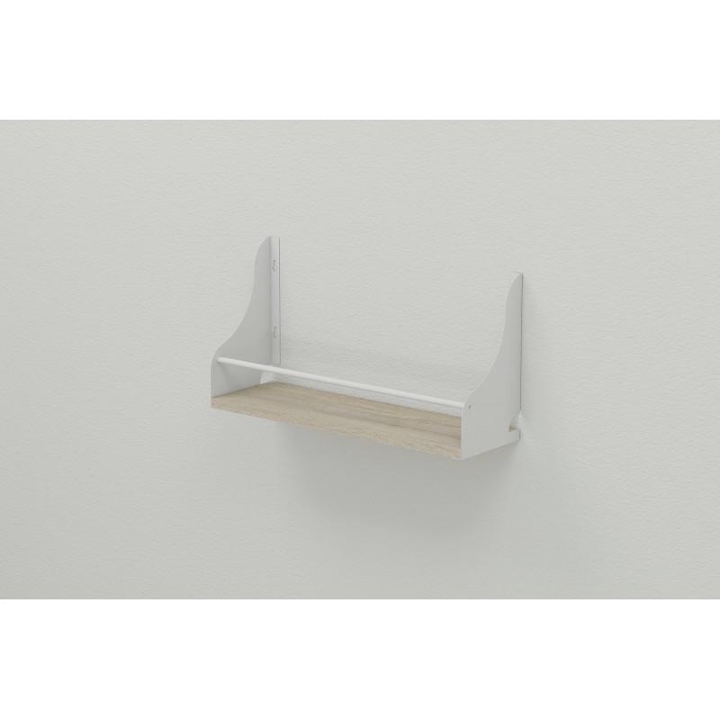 Полиця настінна Ferrum Decor Ізі ДСП/метал 260x500x150 мм Білий/Сонома (FRD-102915) - фото 4 Полиця настінна Ferrum Decor Ізі ДСП/метал 260x500x150 мм Білий/Сонома (FRD-102915) - фото 4