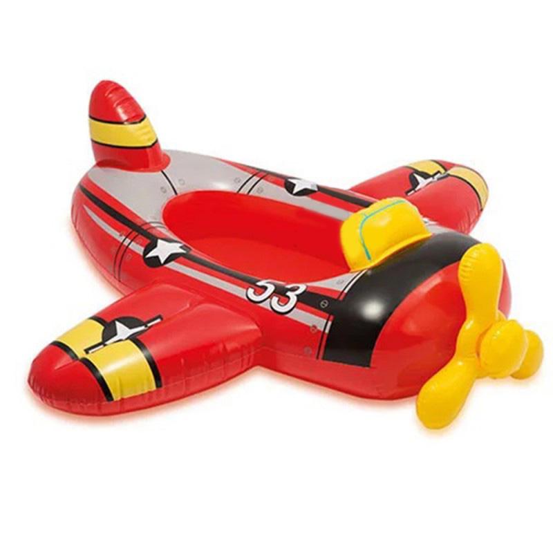 Надувной плот Intex Самолет 100х97 см Красный (6284)