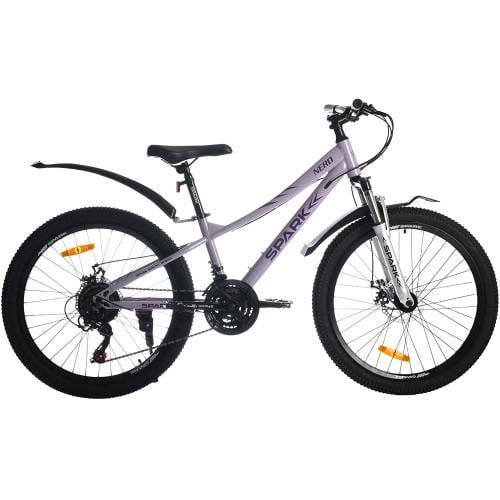 Велосипед Spark NERO колеса 24" стальная рама 12" Светло-сиреневый (000239224)