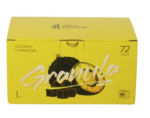 Уголь Granula 1 кг кубик 25 мм в упаковке (19GR0102)