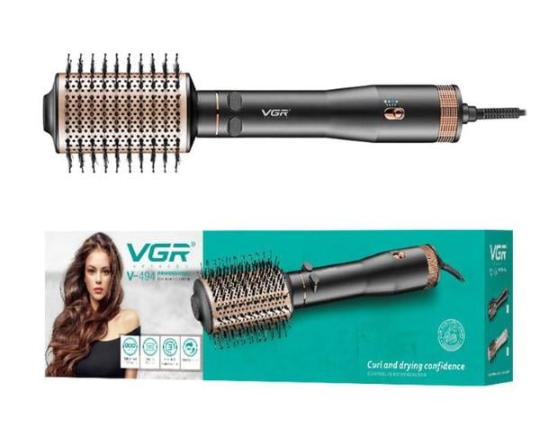 Фен-щетка с оборотом VGR V-494 Black