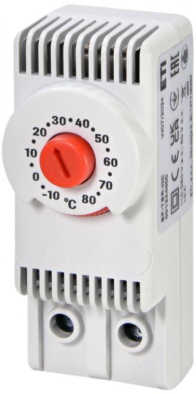 Термостат ETI EF-TER-NC 10А -10+80°C 1NC 110-250 В AC 60 В DC для шкафов (1344000)