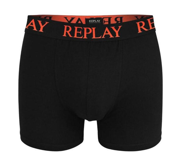 Труси боксери чоловічі анатомічні Replay 2 шт. M Чорний/Помаранчовий (8652132) - фото 4 Труси боксери чоловічі анатомічні Replay 2 шт. M Чорний/Помаранчовий (8652132) - фото 4