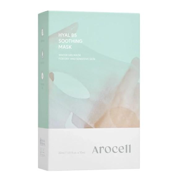 Маска успокаивающая маска с пантенолом и гиалуроновой кислотой Arocell 10 Hyal B5 Soothing Masks 30 мл