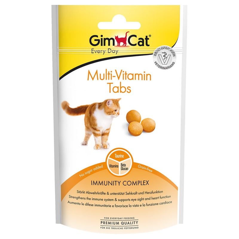 Мультивітаміни GimCat Multi-Vitamin Tabs для котів таблетки 40 г (27733064)